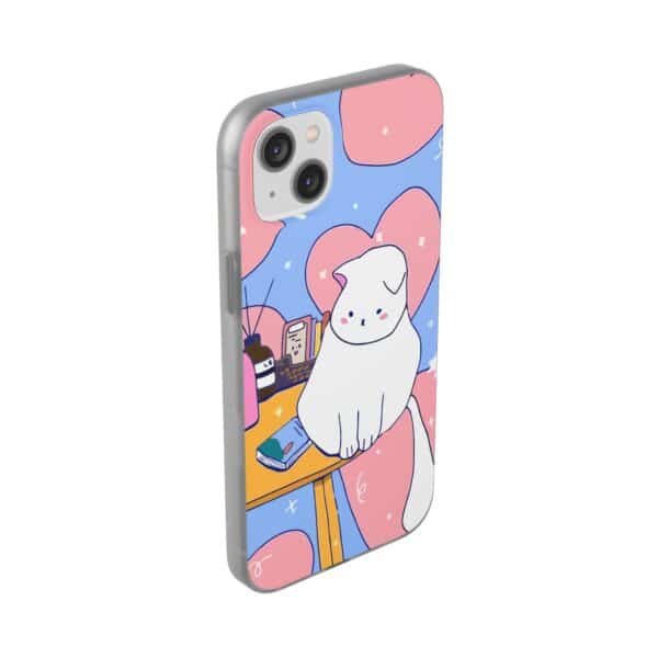 White Cat Flexi Cases For Samsung and iPhone - Image 207