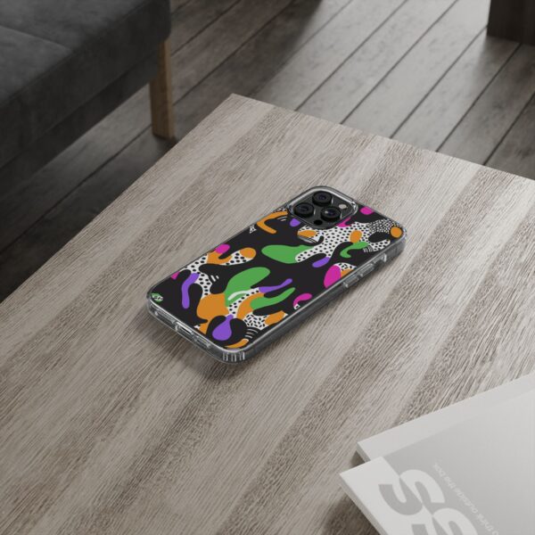 Colorful shapes Clear Cases For Samsung iPhone - Image 32