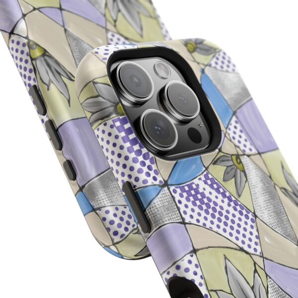Wave Tiles | Floral Magnetic Tough Case for iPhone - Image 119