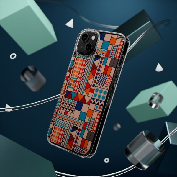 Patchwork Pattern Clear Cases For iPhone and Samsung - Image 63