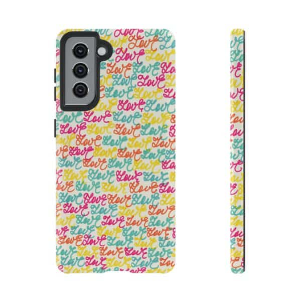 Colorful Love Letters Tough Cases Custom Phone Cases For iPhone Google Pixel and Samsung Series - Image 55