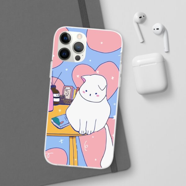 White Cat Flexi Cases For Samsung and iPhone - Image 81