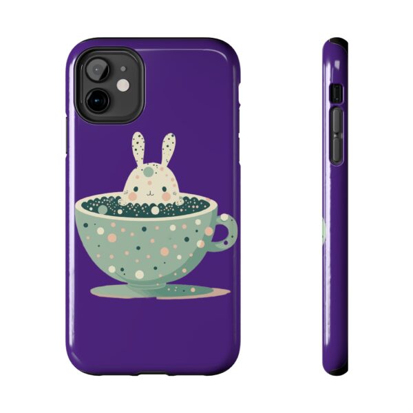 Cute Bunny in a Coffee Cup On Tough Phone Cases, Case-Mate Custom Phone Case For iPhone Series - Image 12