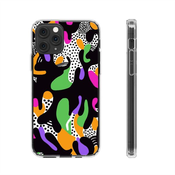 Colorful shapes Clear Cases For Samsung iPhone - Image 37
