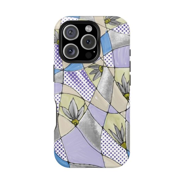 Wave Tiles | Floral Magnetic Tough Case for iPhone - Image 117