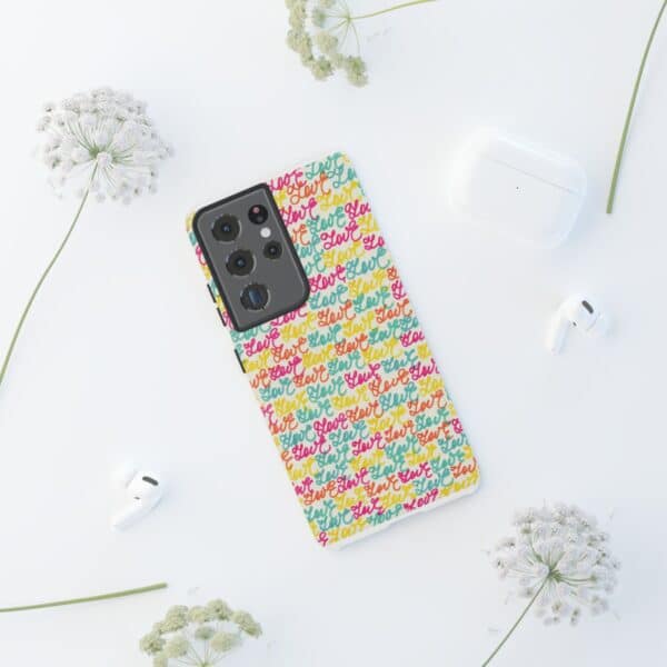 Colorful Love Letters Tough Cases Custom Phone Cases For iPhone Google Pixel and Samsung Series - Image 64