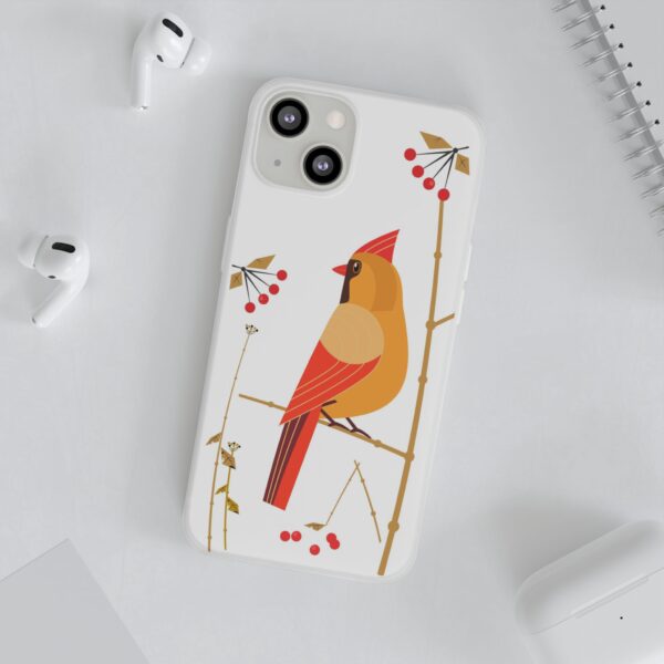 Red Cardinal Female On Flexi Cases Custom Phone Cases For iPhone and Samsung Series - Image 129