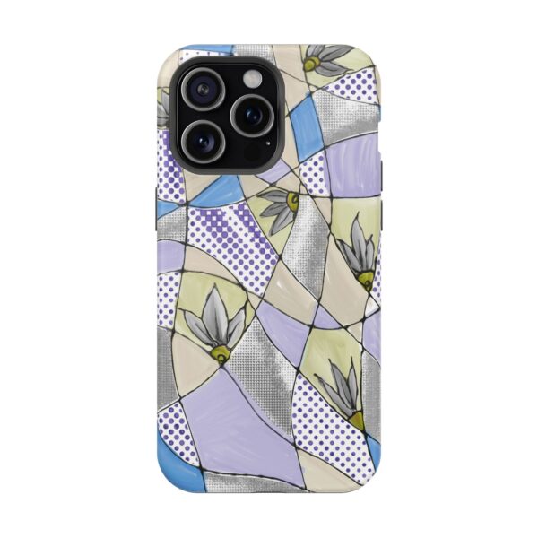 Wave Tiles | Floral Magnetic Tough Case for iPhone - Image 97