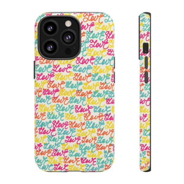 Colorful Love Letters Tough Cases Custom Phone Cases For iPhone Google Pixel and Samsung Series - Image 49