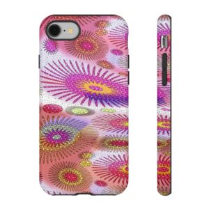 Rainbow Designs Stunning Flowers On Tough Cases Custom Phone Cases For iPhone Google Pixel and Samsung Series
