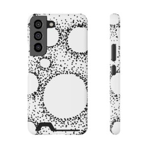 Rounded Shapes Phone Case With Card Holder Custom Phone Case For iPhone and Samsung