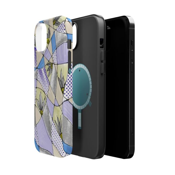 Wave Tiles | Floral Magnetic Tough Case for iPhone - Image 26