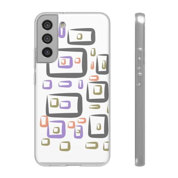 Colorful Circles Gingham Flexi Cases For iPhone and Samsung - Image 191