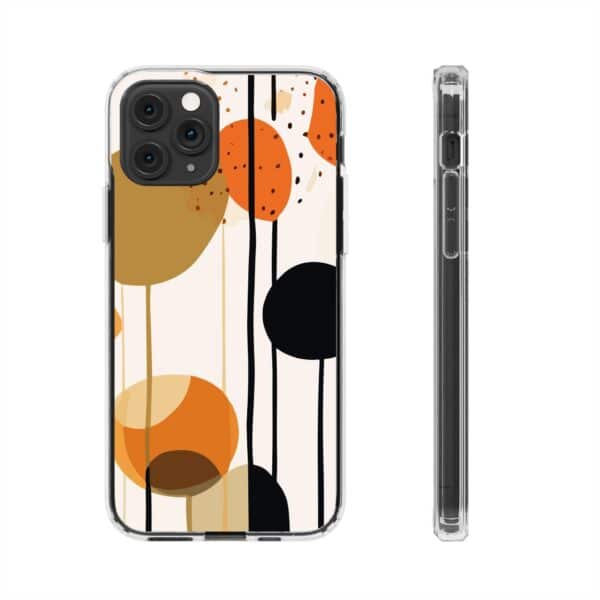 Orange Floral and Polka Dot Clear Cases - Image 37