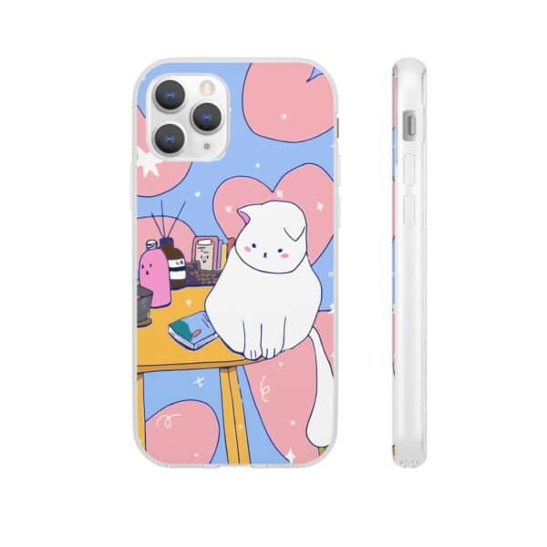 White Cat Flexi Cases For Samsung and iPhone - Image 37