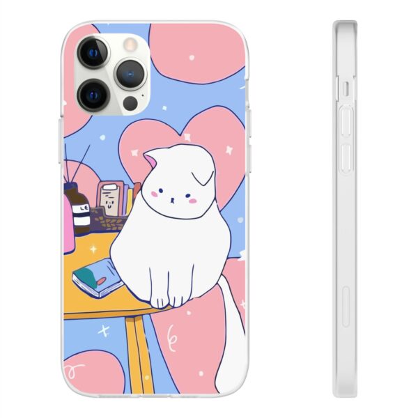 White Cat Flexi Cases For Samsung and iPhone - Image 49