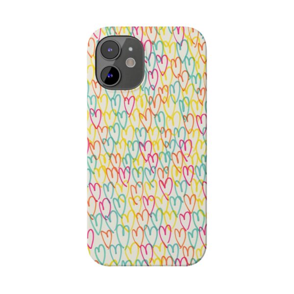 Colorful Hearts On Slim Phone Cases Case-Mate Custom Phone Cases For iPhone and Samsung Series - Image 43