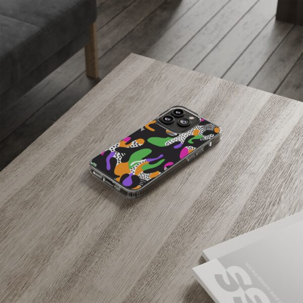 Colorful shapes Clear Cases For Samsung iPhone - Image 8
