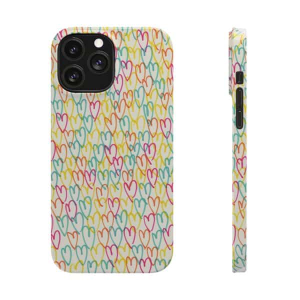Colorful Hearts On Slim Phone Cases Case-Mate Custom Phone Cases For iPhone and Samsung Series - Image 34