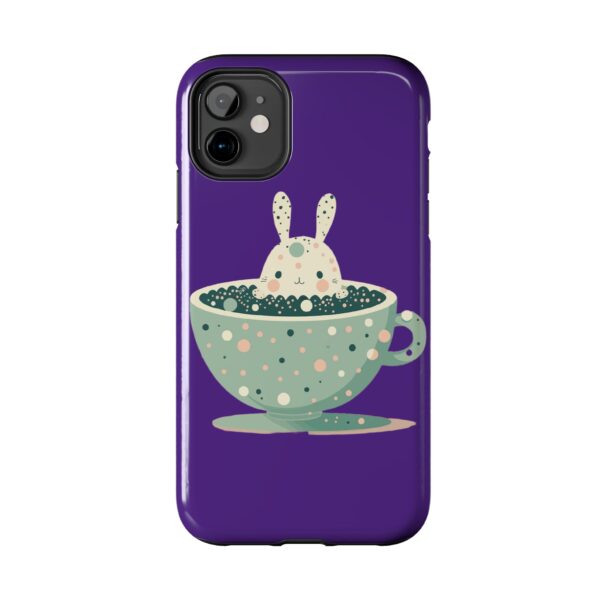 Cute Bunny in a Coffee Cup On Tough Phone Cases, Case-Mate Custom Phone Case For iPhone Series - Image 13