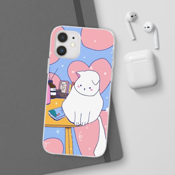 White Cat Flexi Cases For Samsung and iPhone - Image 48