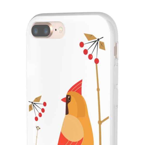 Red Cardinal Female On Flexi Cases Custom Phone Cases For iPhone and Samsung Series - Image 5