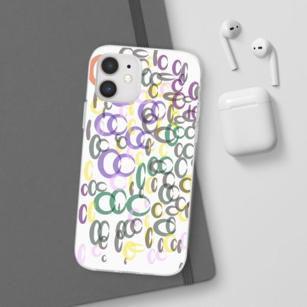 Colorful. Circles Flexi Cases For iPhone Samsung - Image 57