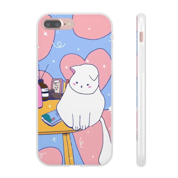 White Cat Flexi Cases For Samsung and iPhone - Image 83
