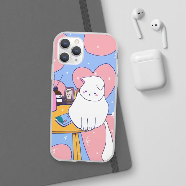 White Cat Flexi Cases For Samsung and iPhone - Image 65