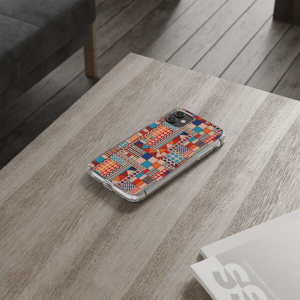 Patchwork Pattern Clear Cases For iPhone and Samsung - Image 35