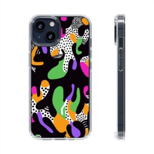 Colorful shapes Clear Cases For Samsung iPhone