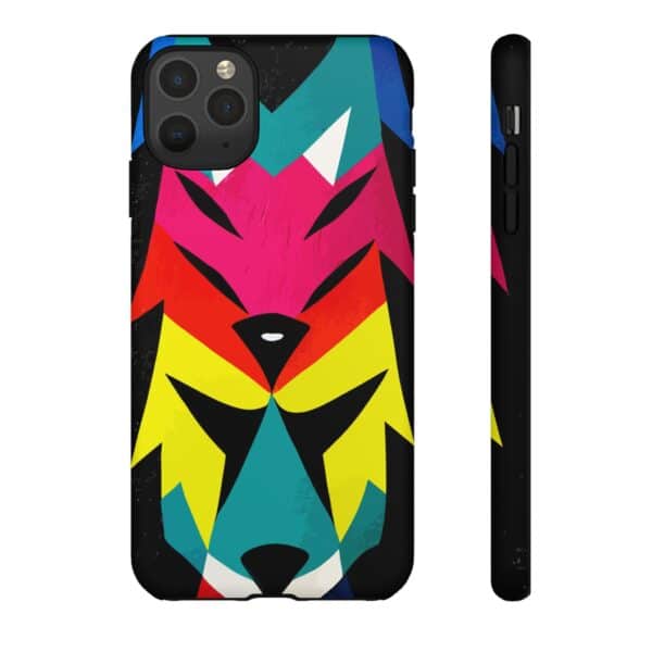 Rainbow Designs Wolf Head On Tough Cases Custom Phone Cases For iPhone Google Pixel and Samsung Series - Image 24