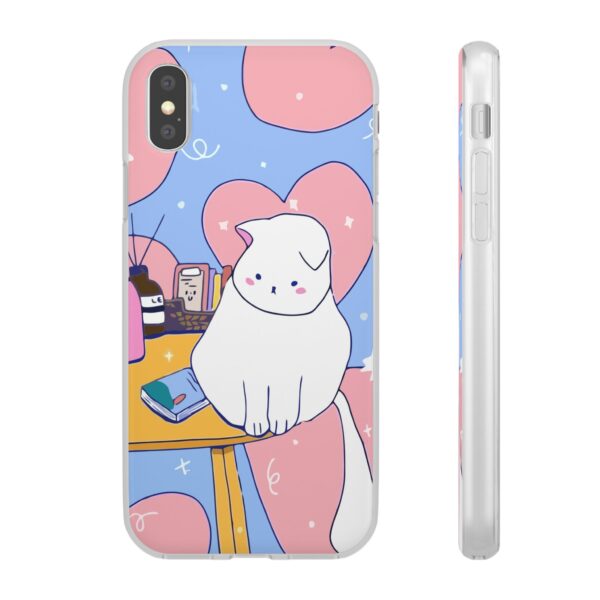 White Cat Flexi Cases For Samsung and iPhone - Image 99