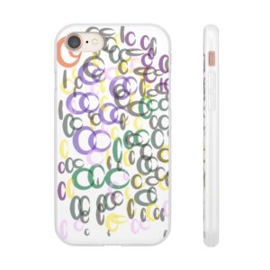 Colorful. Circles Flexi Cases For iPhone Samsung