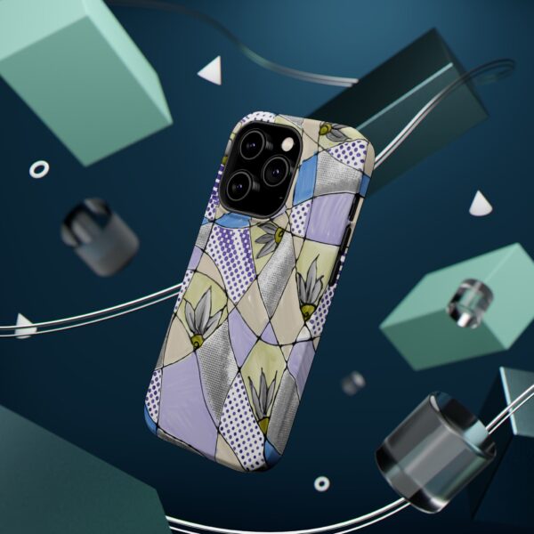 Wave Tiles | Floral Magnetic Tough Case for iPhone - Image 15