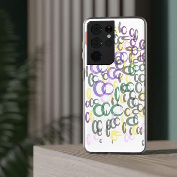 Colorful. Circles Flexi Cases For iPhone Samsung - Image 174