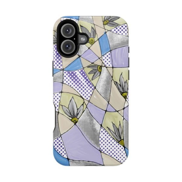 Wave Tiles | Floral Magnetic Tough Case for iPhone
