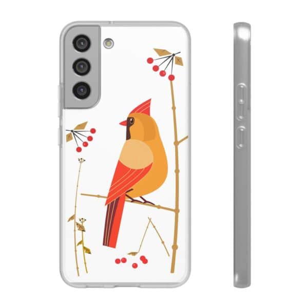 Red Cardinal Female On Flexi Cases Custom Phone Cases For iPhone and Samsung Series - Image 191