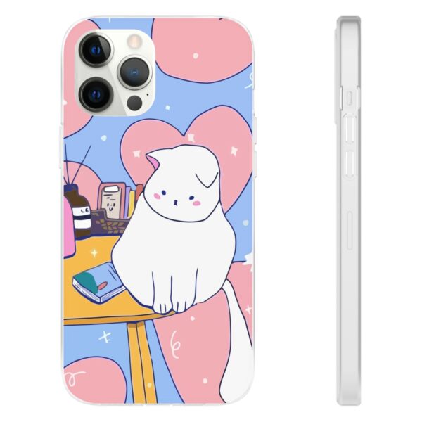 White Cat Flexi Cases For Samsung and iPhone - Image 52