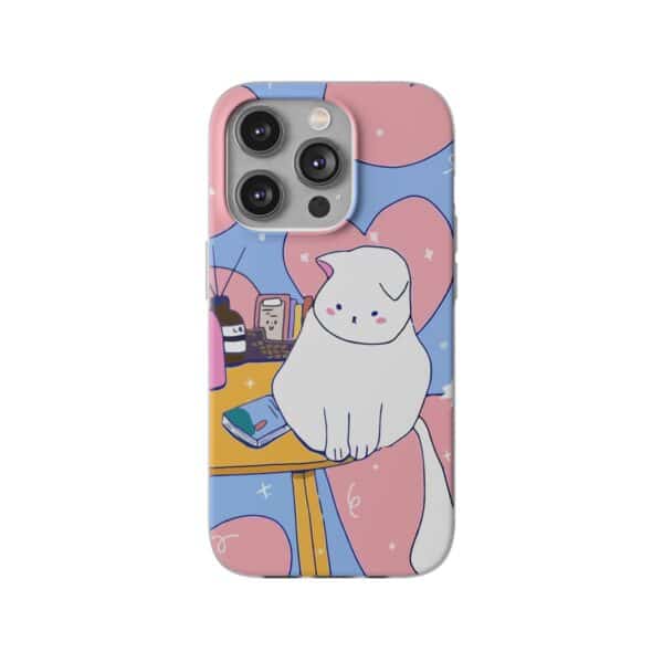White Cat Flexi Cases For Samsung and iPhone - Image 201
