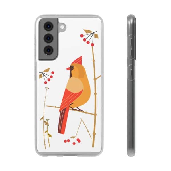 Red Cardinal Female On Flexi Cases Custom Phone Cases For iPhone and Samsung Series - Image 164