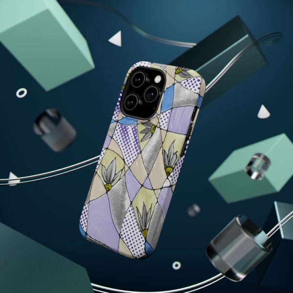 Wave Tiles | Floral Magnetic Tough Case for iPhone - Image 19