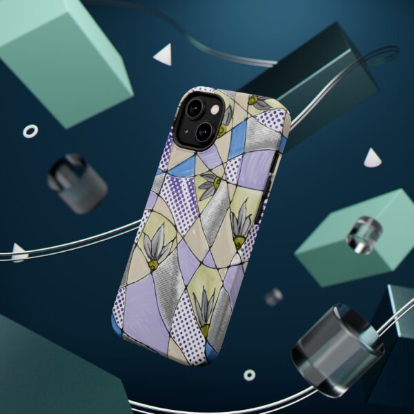 Wave Tiles | Floral Magnetic Tough Case for iPhone - Image 11