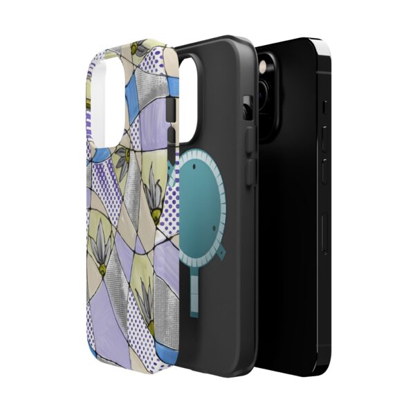 Wave Tiles | Floral Magnetic Tough Case for iPhone - Image 18