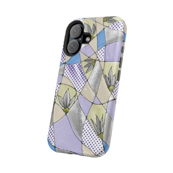 Wave Tiles | Floral Magnetic Tough Case for iPhone - Image 106