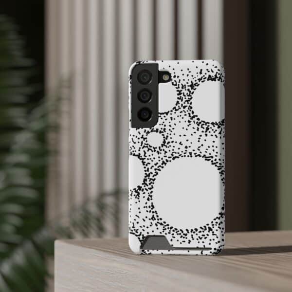 Rounded Shapes Phone Case With Card Holder Custom Phone Case For iPhone and Samsung - Image 4
