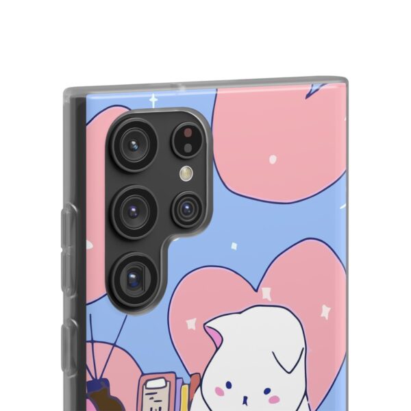 White Cat Flexi Cases For Samsung and iPhone - Image 195