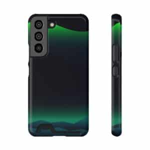 Aurora Lights On Phone Case With Card Holder Custom Phone Cases For iPhone and Samsung