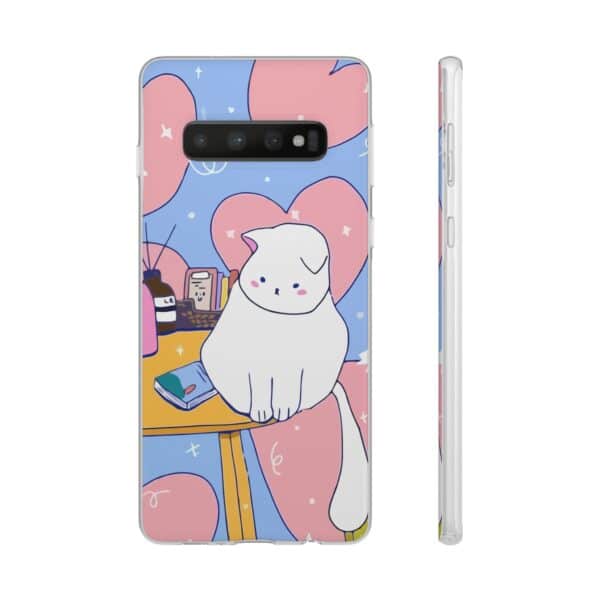 White Cat Flexi Cases For Samsung and iPhone - Image 25