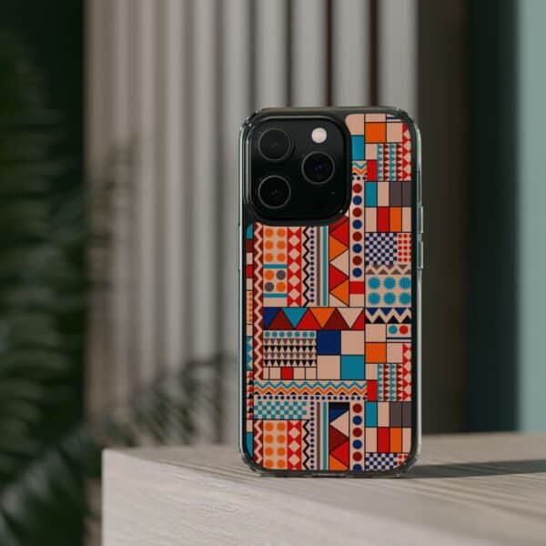 Patchwork Pattern Clear Cases For iPhone and Samsung - Image 58